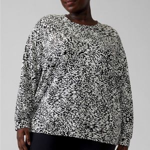 Athleta printed balance pullover size 2x
